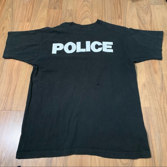 Vintage 1994 Pearl Jam W.M.A. Police Vitalogy Concert T-Shirt Single Stitch Tee - Picture 4 of 7